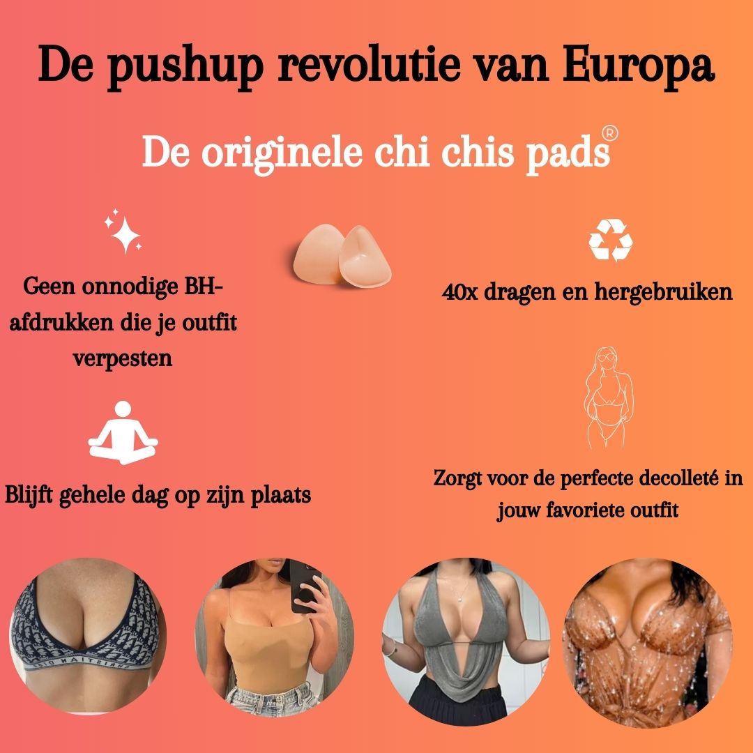 Chi Chis Rugby Shape Pads - Dubbelzijdig Plakkend